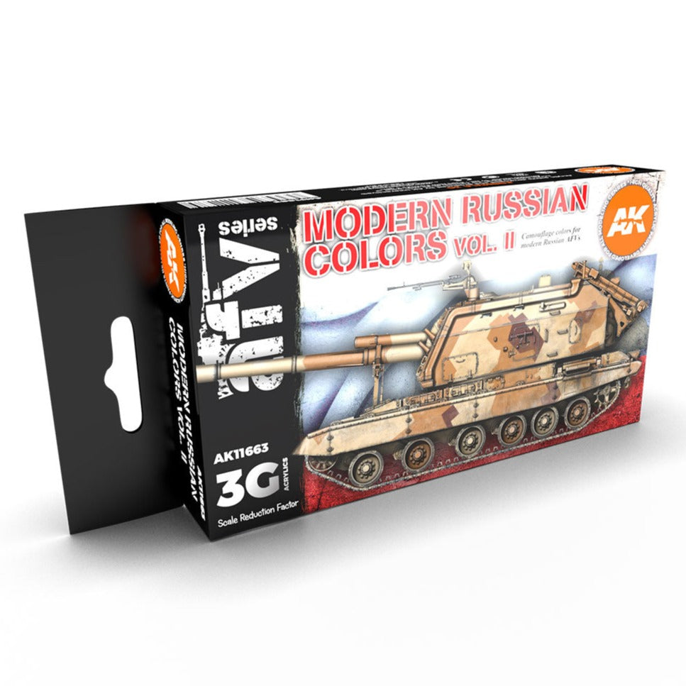 AK Interactive 3rd Gen AFV Paint Set - Modern Russian Colors Vol 2