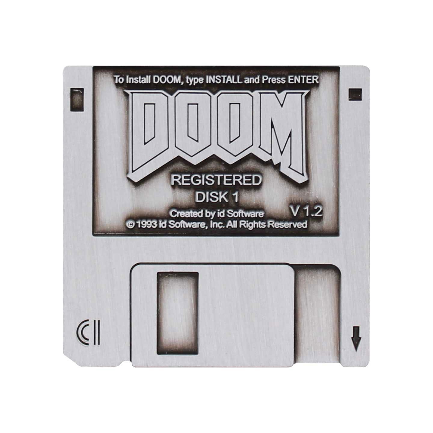 Doom Pin Badge Floppy Disk Limited Edition