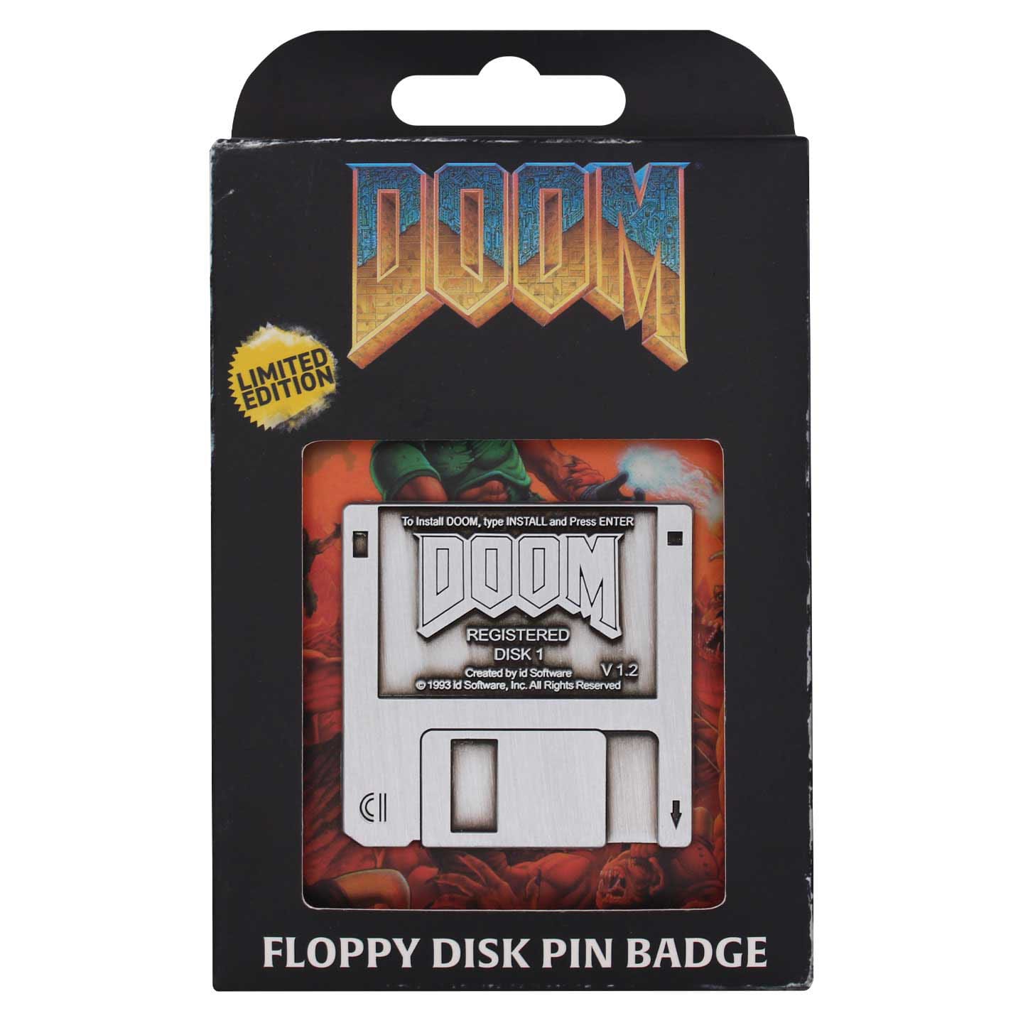 Doom Pin Badge Floppy Disk Limited Edition